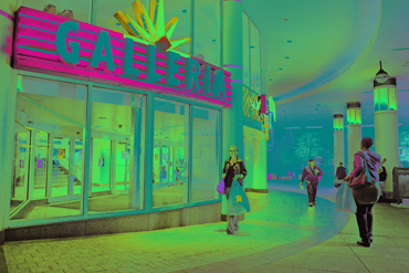 Clothing stores in the galleria mall