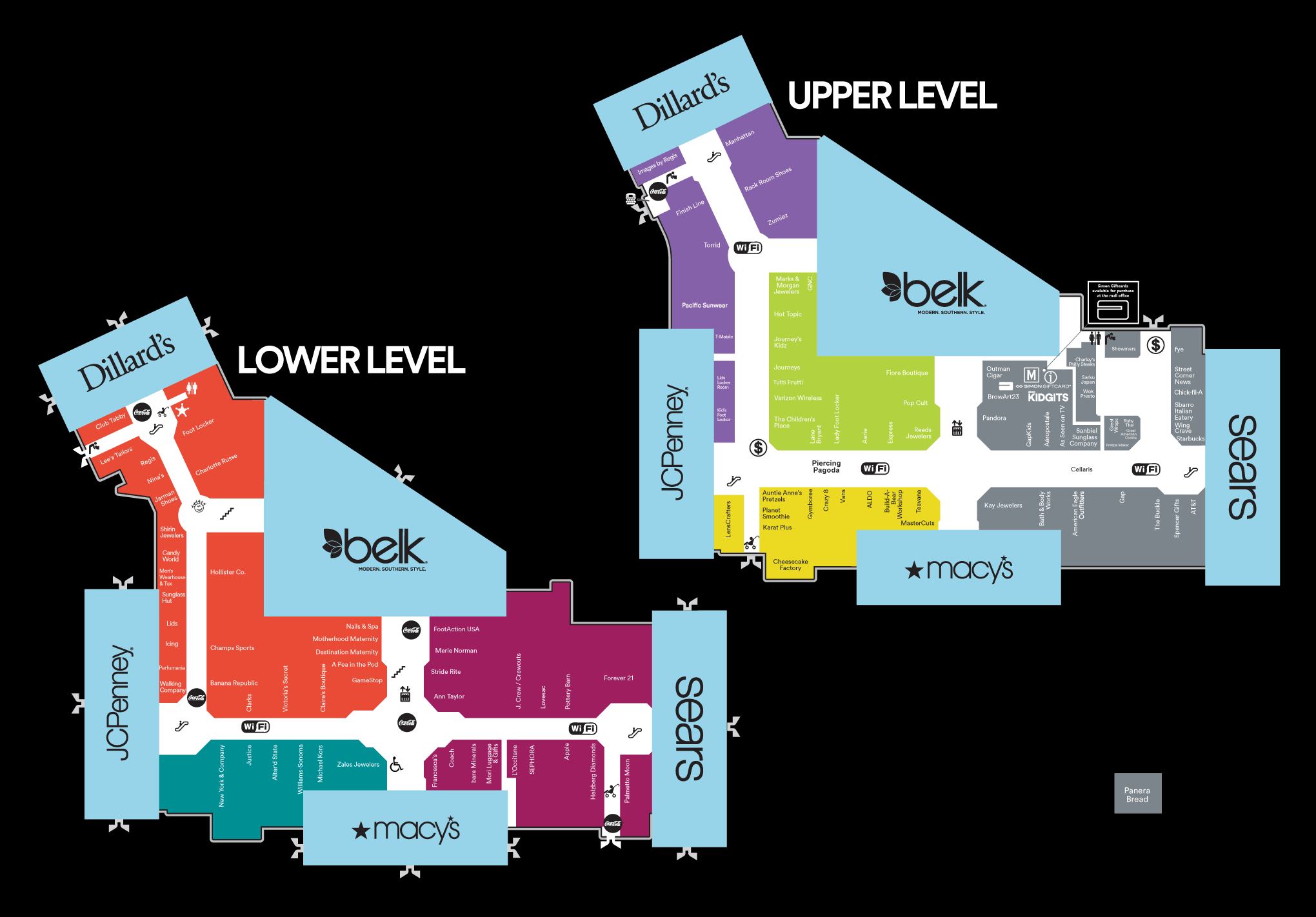 Complete List Of Stores Located At Haywood Mall - A Shopping Center In 