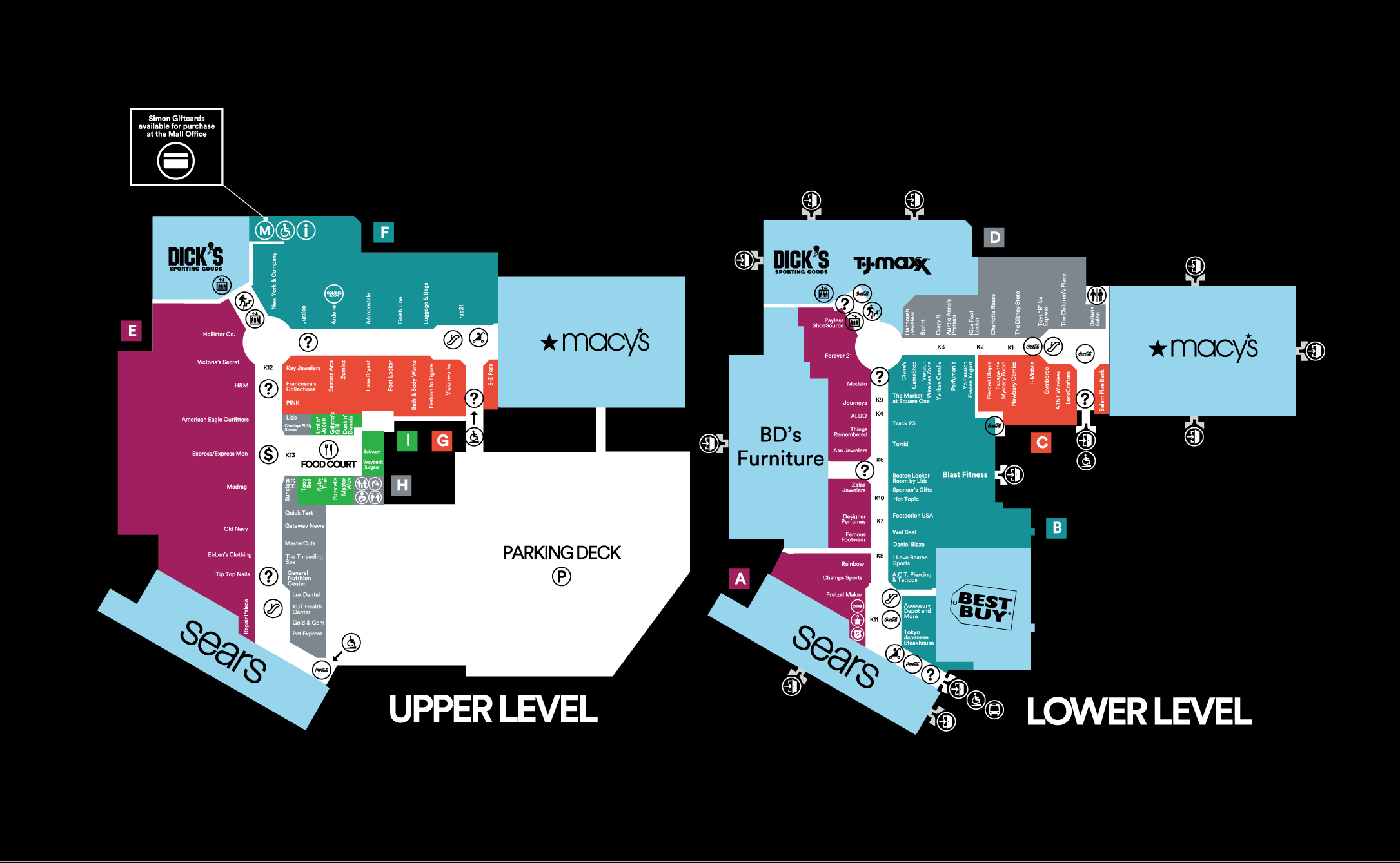 Complete List Of Stores Located At Square One Mall - A Shopping Center 