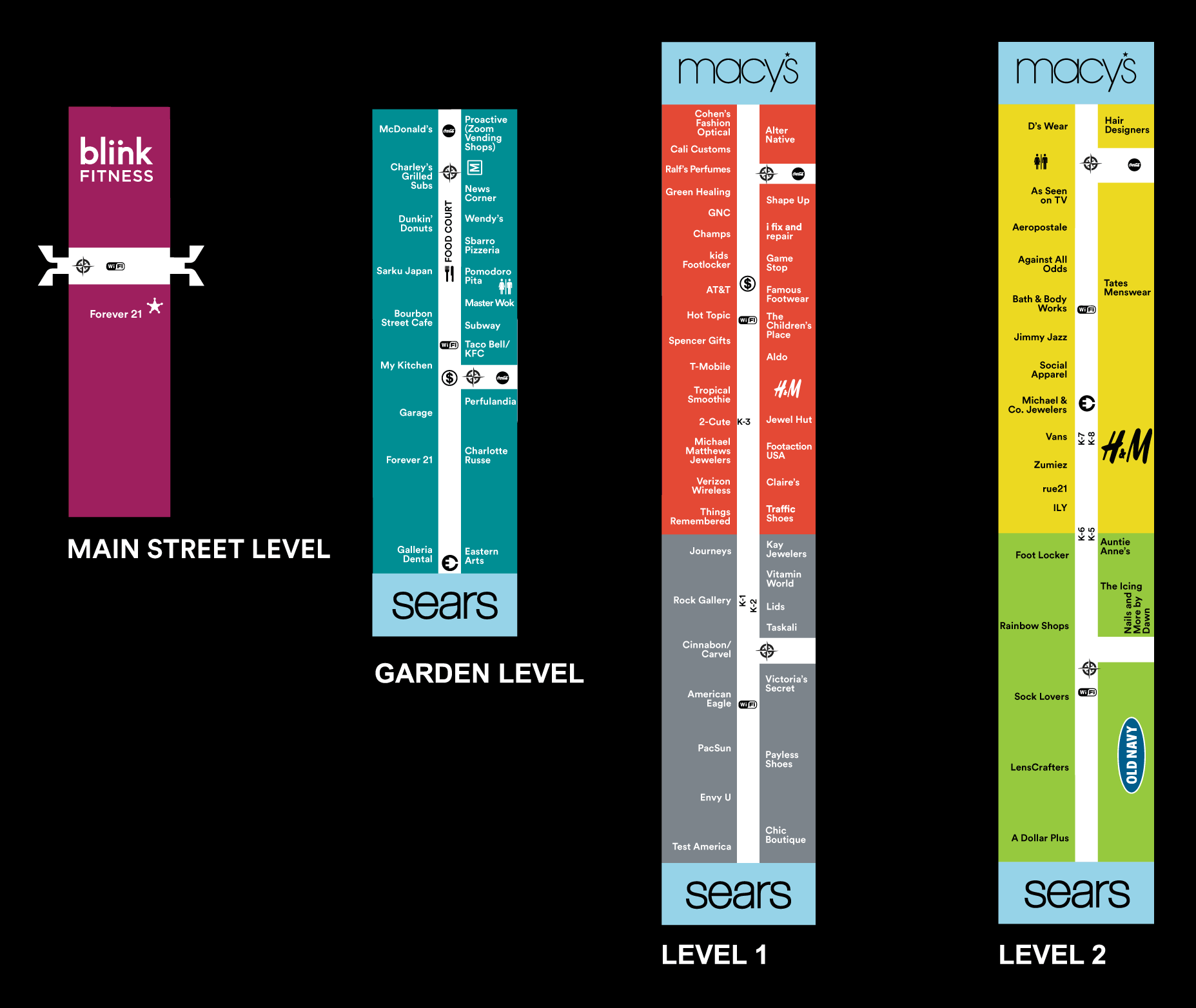 Galleria Mall Houston Map