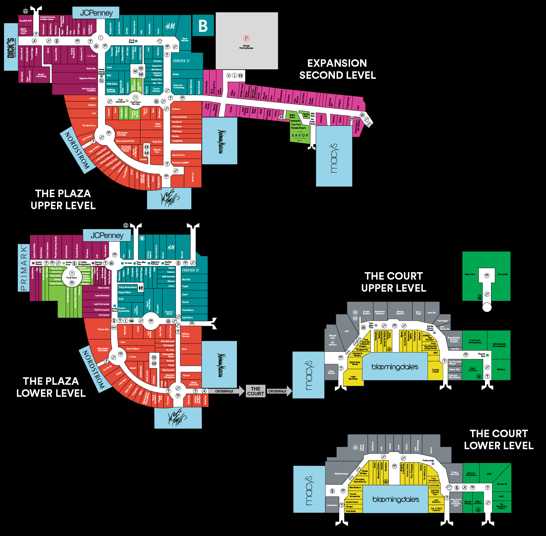 Mall Map of King of Prussia® a Simon Mall King of Prussia PA