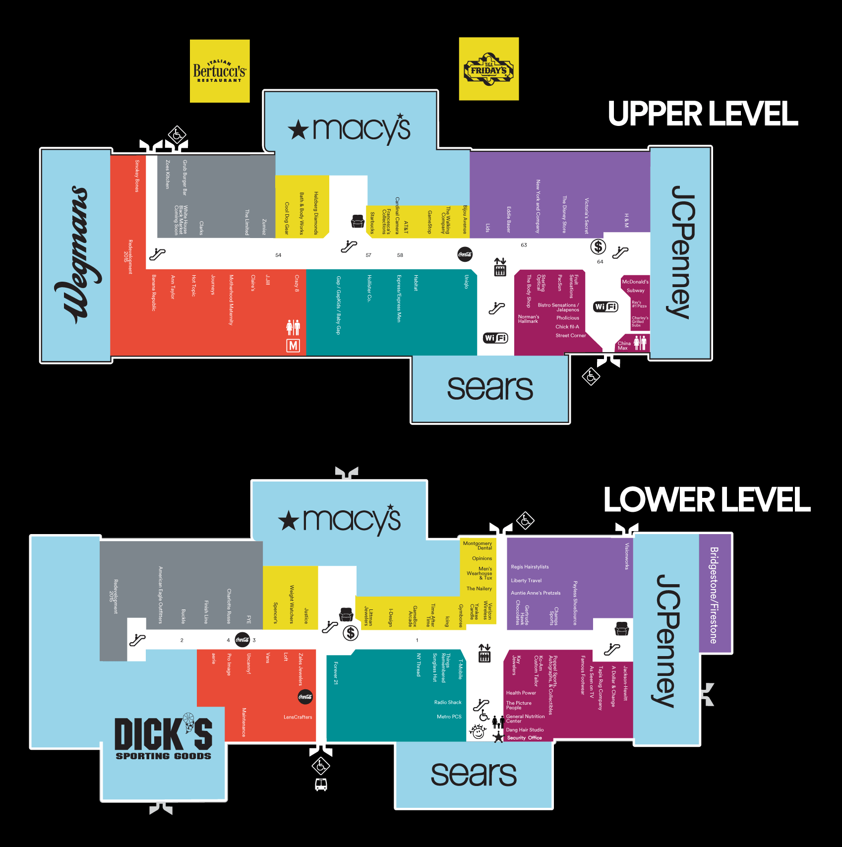 Complete List Of Stores Located At Montgomery Mall® A Shopping Center