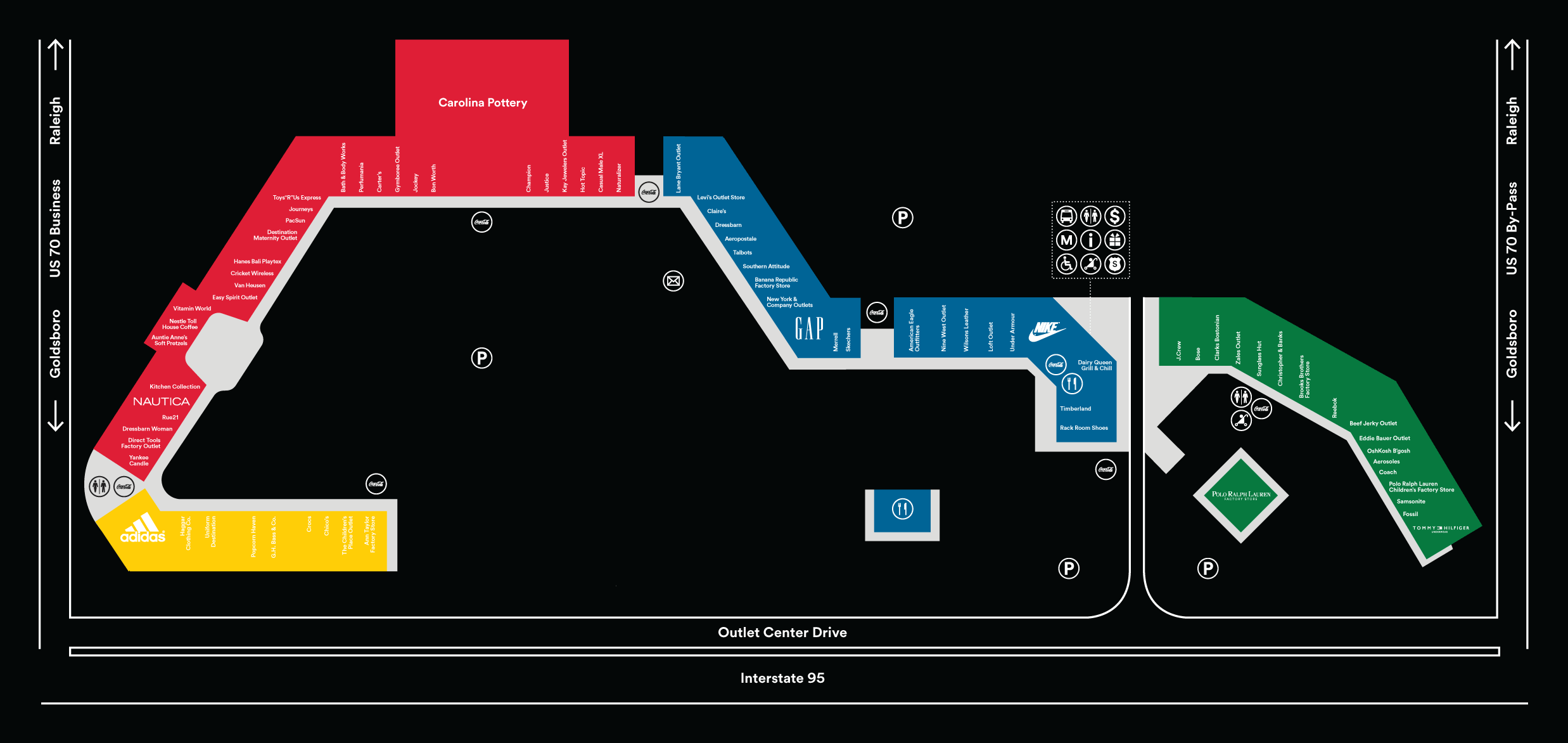 Carolina Premium Outlets Outlet Mall In North Carolina Location Hours