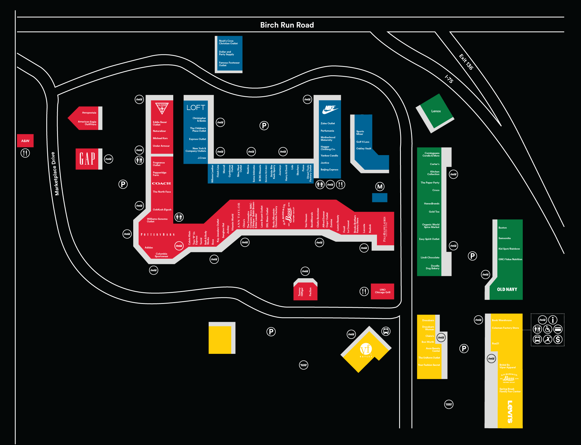 Birch Run Premium Outlets - Outlet mall in Michigan. Location & hours.