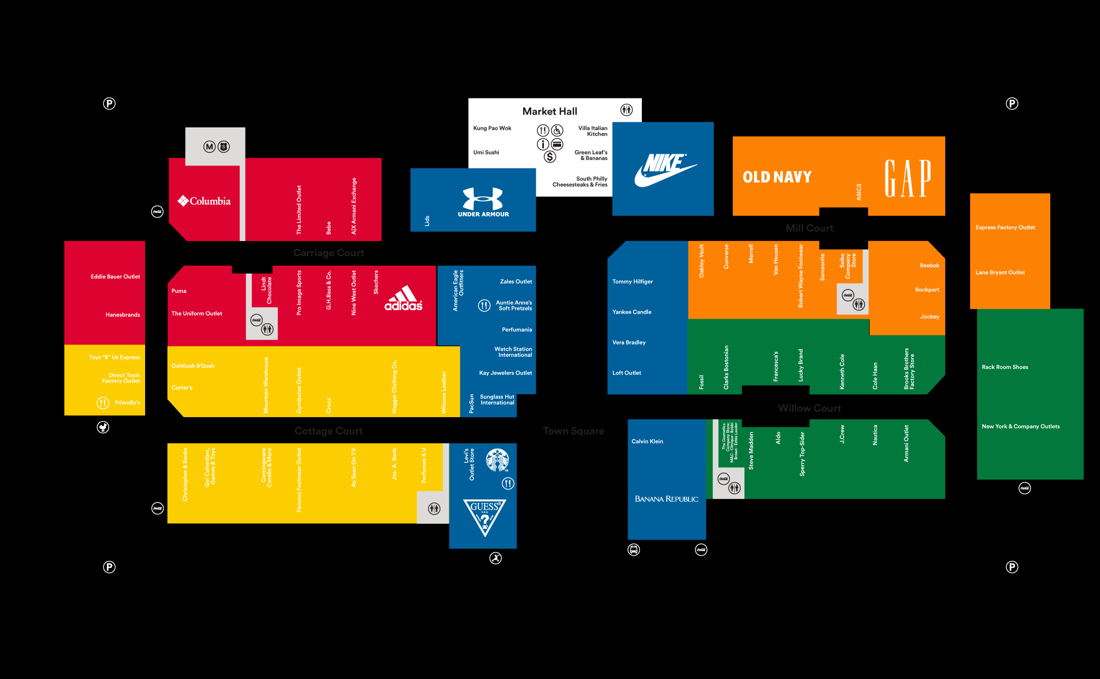 Premium Outlets Store Directory  Walden Wong