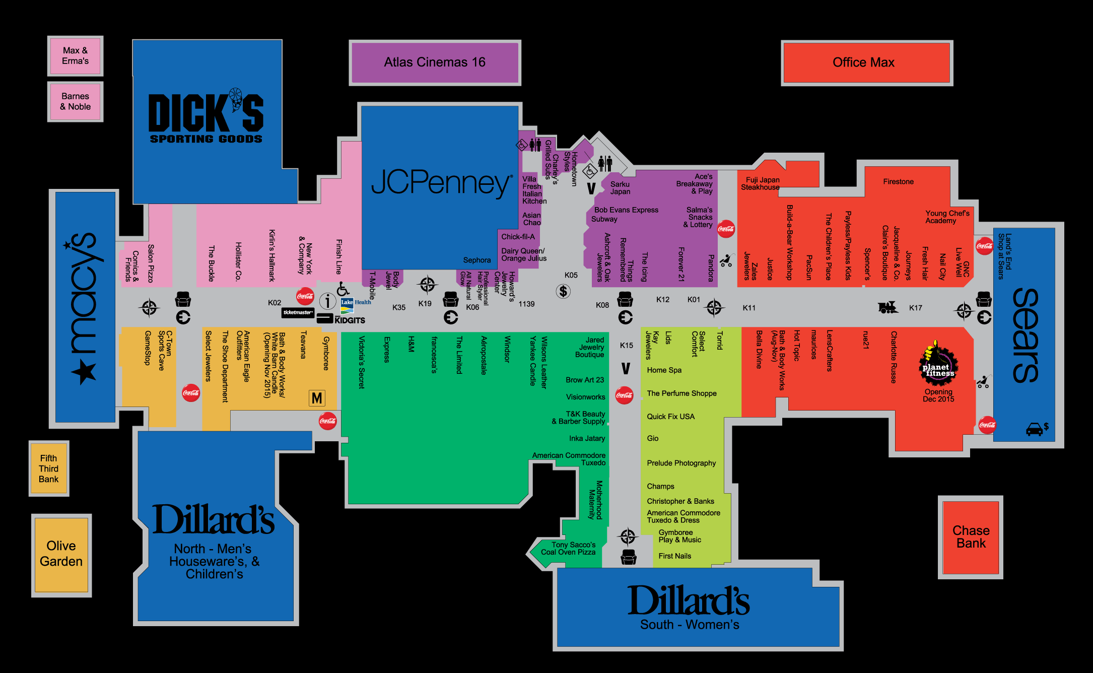 Great lakes mall directory