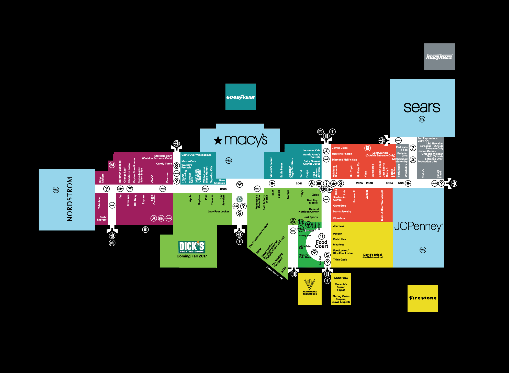 Complete List Of Stores Located At Mall A Shopping Center In