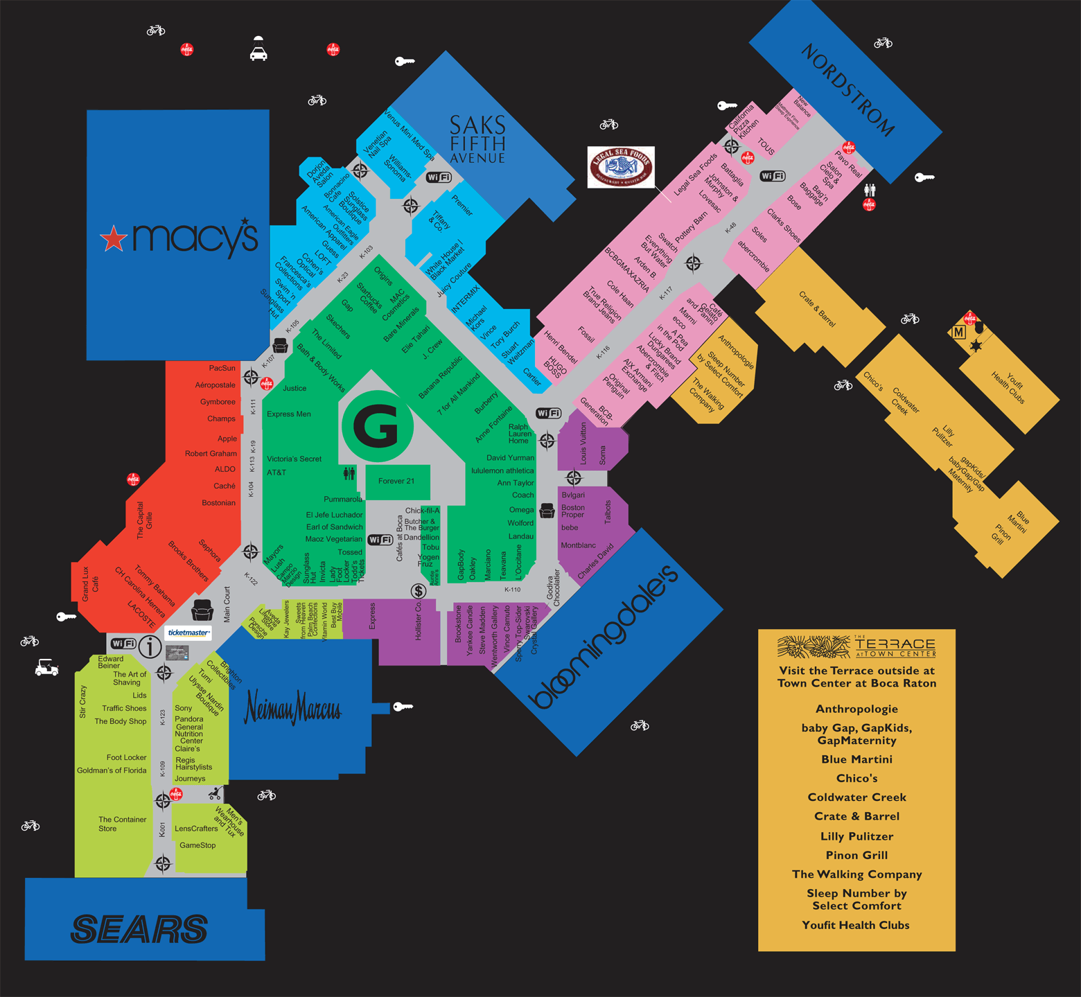 Town Center Mall Map Map Of The World 7897